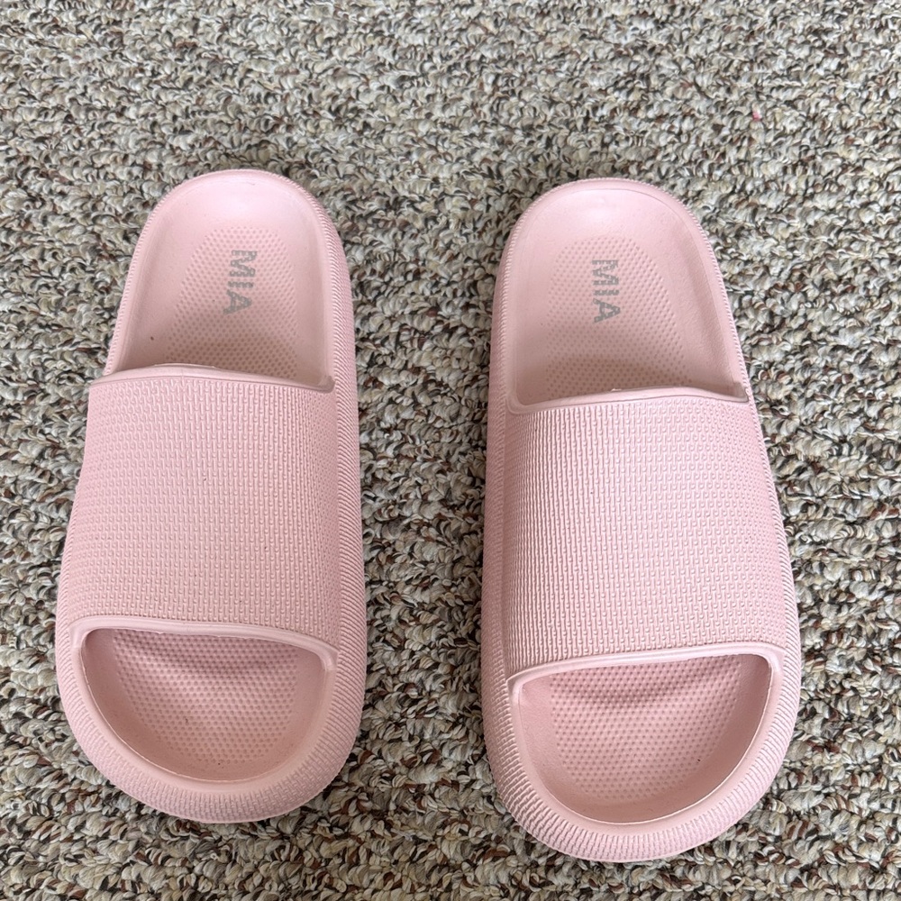 Mia | Size 9 | Women's Pink Slider Cushion Sandals Comfortable Recovery Shoe